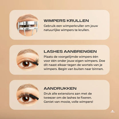 PRESS ON LASH EXTENSIONS -  Binnen 3 minuten klaar!